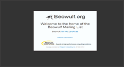 Desktop Screenshot of beowulf.org