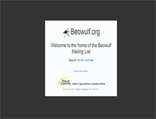 Tablet Screenshot of beowulf.org